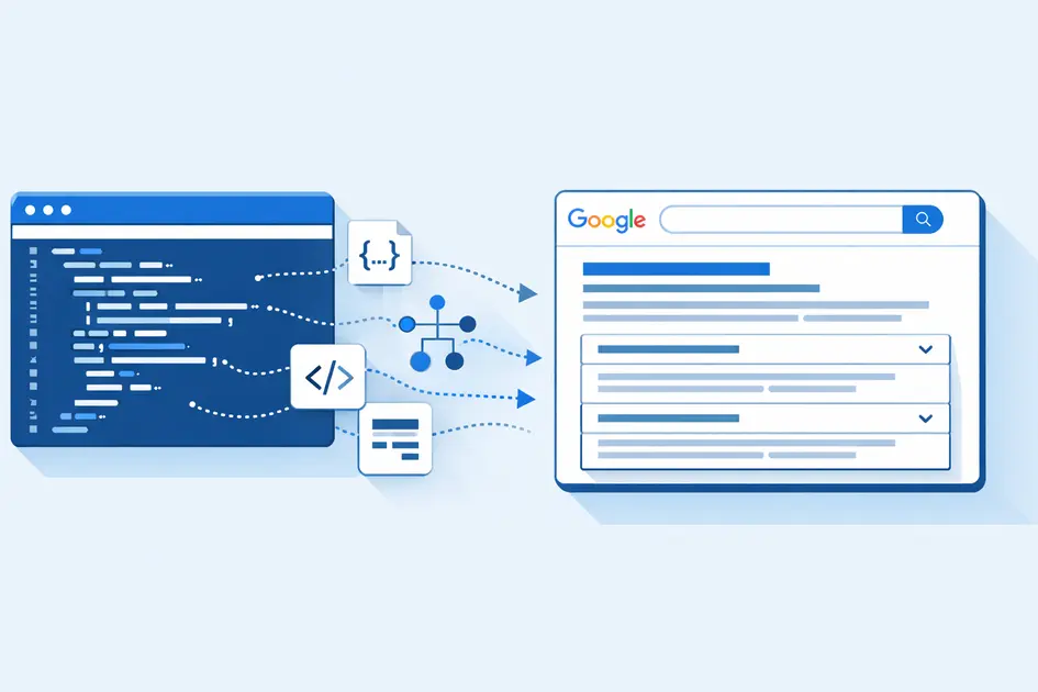 FAQ schema markup showing rich results in Google search — structured data implementation guide